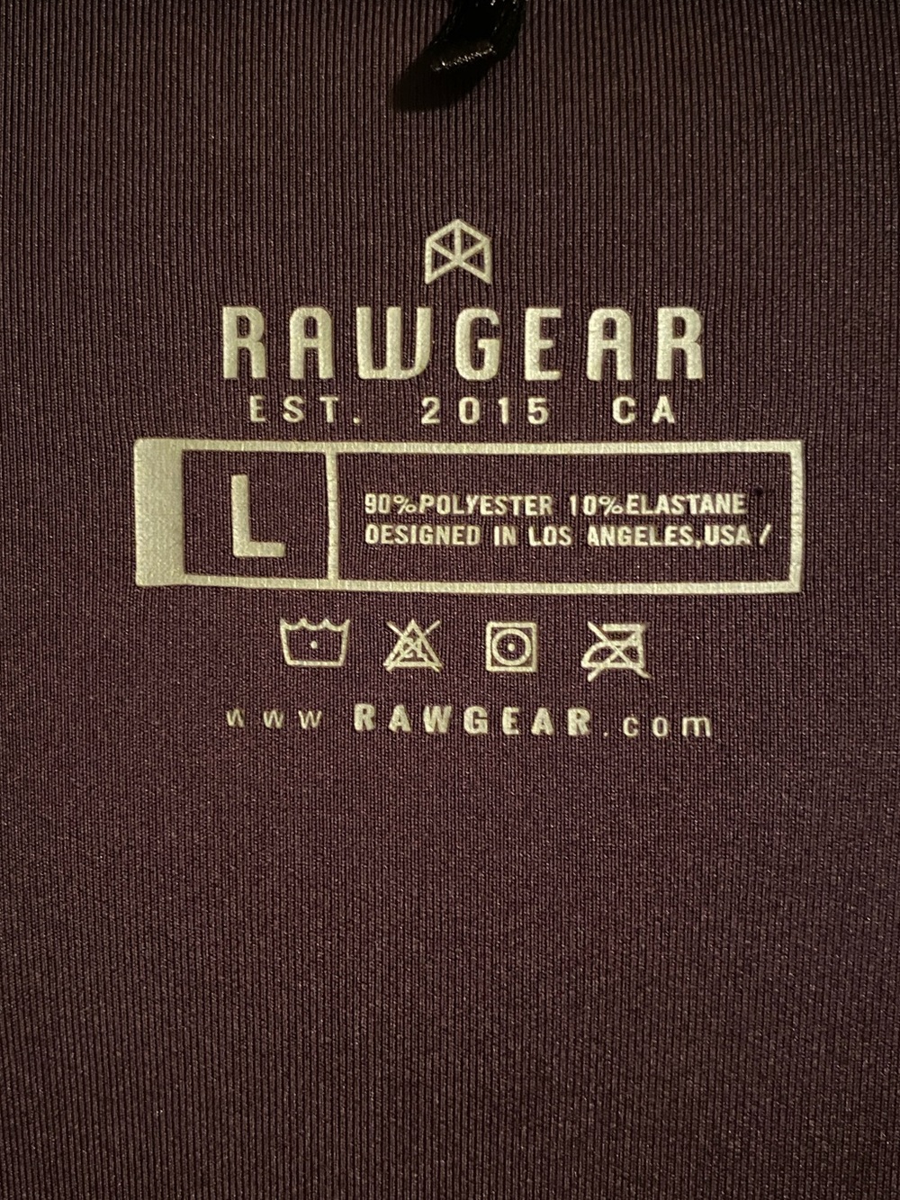 Rawgear Men’s Full-Zip Hooded Jacket in Plum Size L - Picture 3 of 8